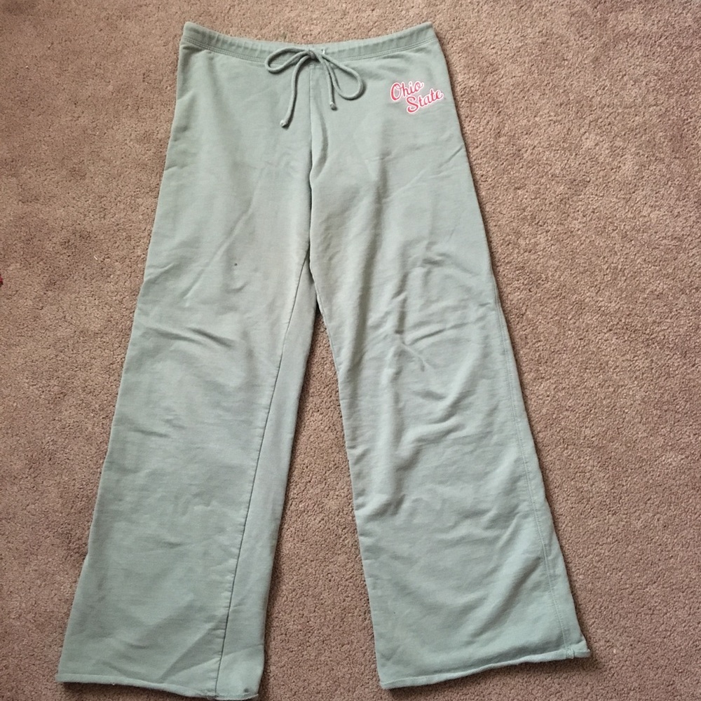 Olive green Ohio State Brutus sweat pants